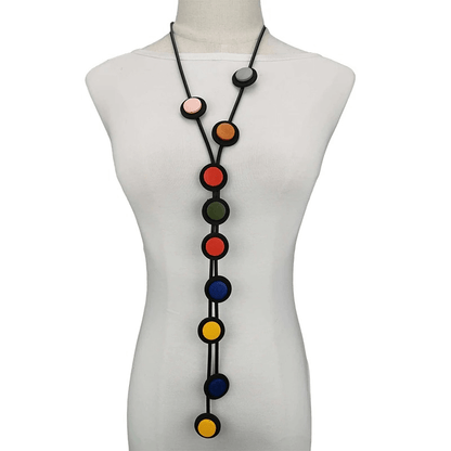 Long Pendant Necklaces for / Gothic Rubber Handmade Necklaces
