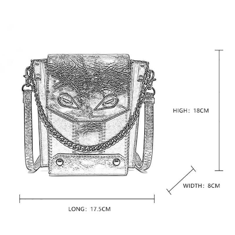 Evil Eye Pu Leather Gothic Bag