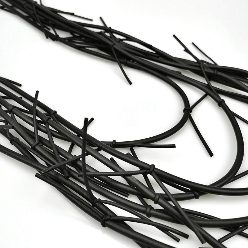 Exquisite Long Black Necklace for / Gothic Punk Silicone Female Accessories