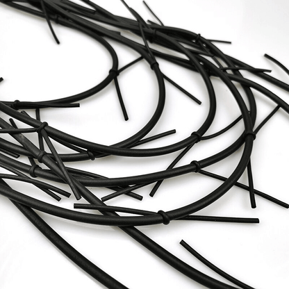 Exquisite Long Black Necklace for / Gothic Punk Silicone Female Accessories