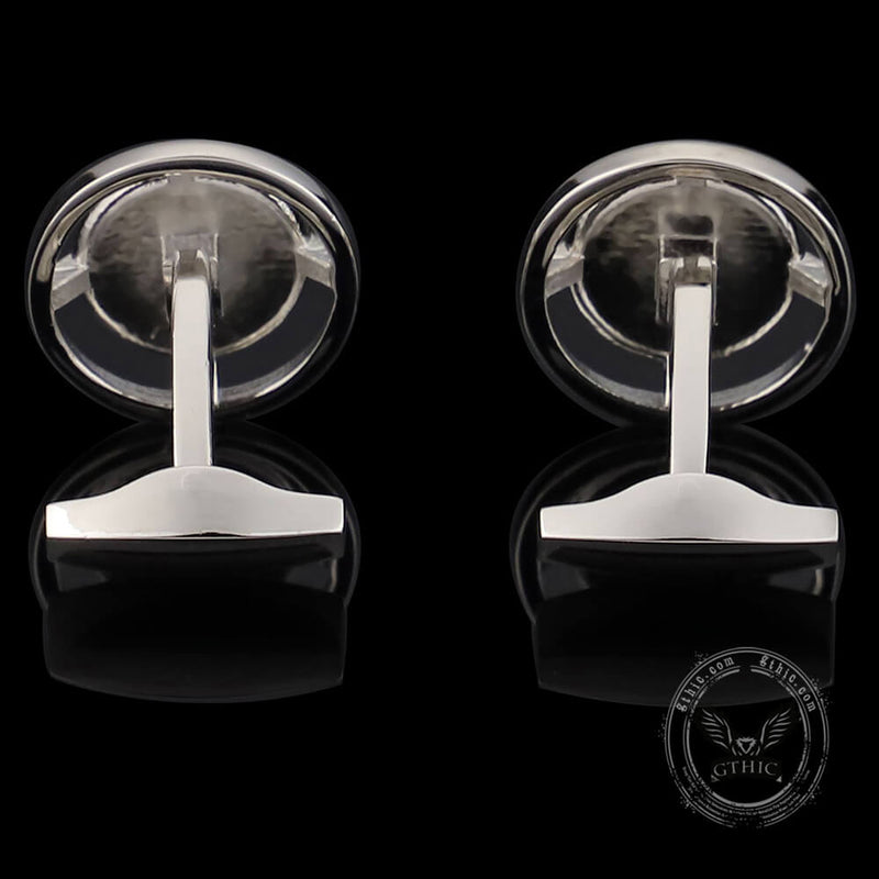 Exquisite Eye Brass Whale Back Cufflinks
