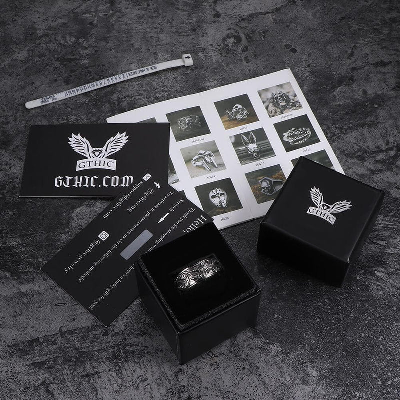 Eye of Providence Stainless Steel Spinner Ring