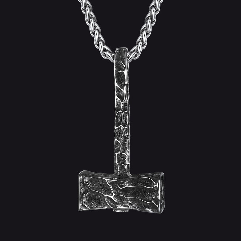 Viking Mjolnir Thor's Hammer Necklace for