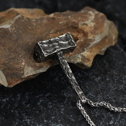 Viking Mjolnir Thor's Hammer Necklace for