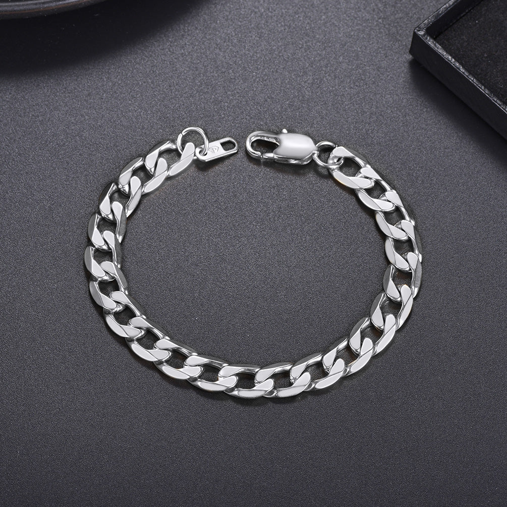 Cuban Link Chain Bracelet for