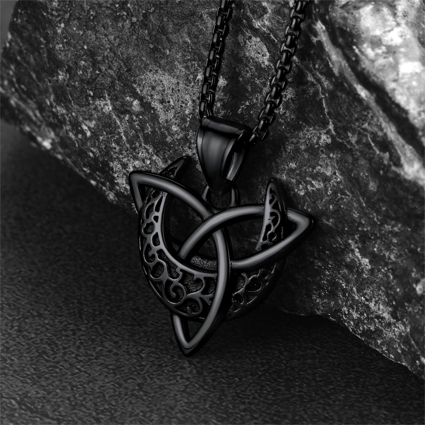 Celtic Knot Moon Goddess Necklace for