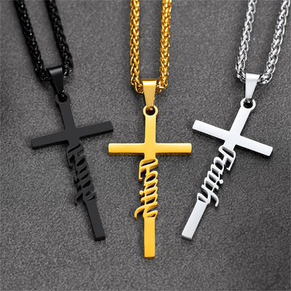 Christian Faith Cross Necklace Pendant for