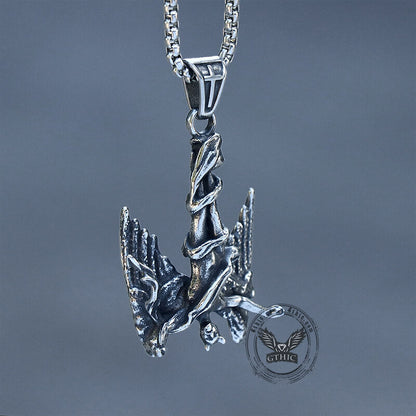 Fallen Angel Stainless Steel Pendant