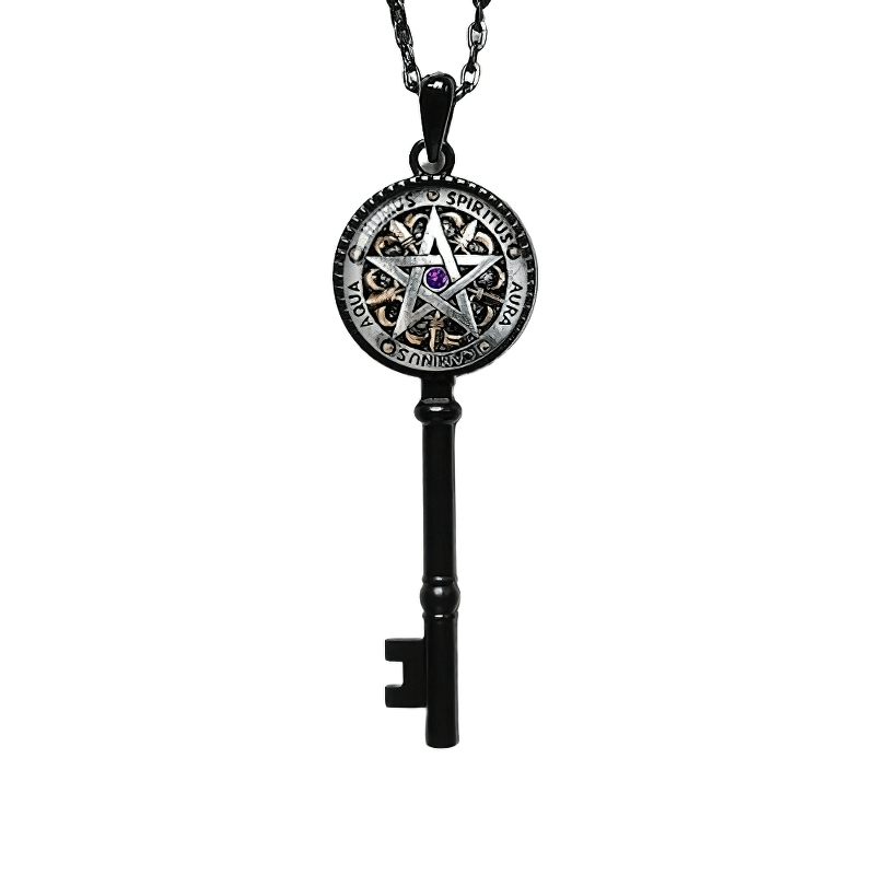 The Key of Solomon With Pentagram / Classic Magic Accessories for and
