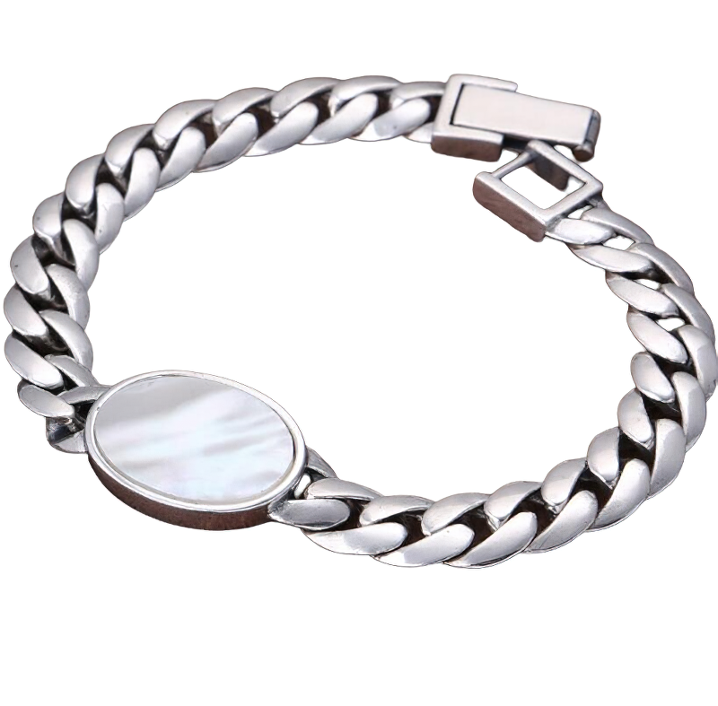 Trend Bracelet of 925 Sterling Silver for / Male Jewelry for Hand