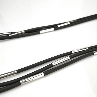 Rubber Necklace / Handmade Black Accessories in Gothic Style