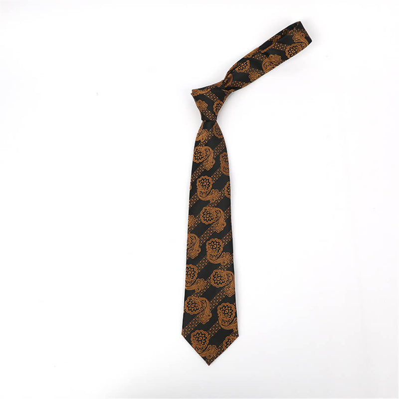 Cashew Pattern Print Polyester Tie