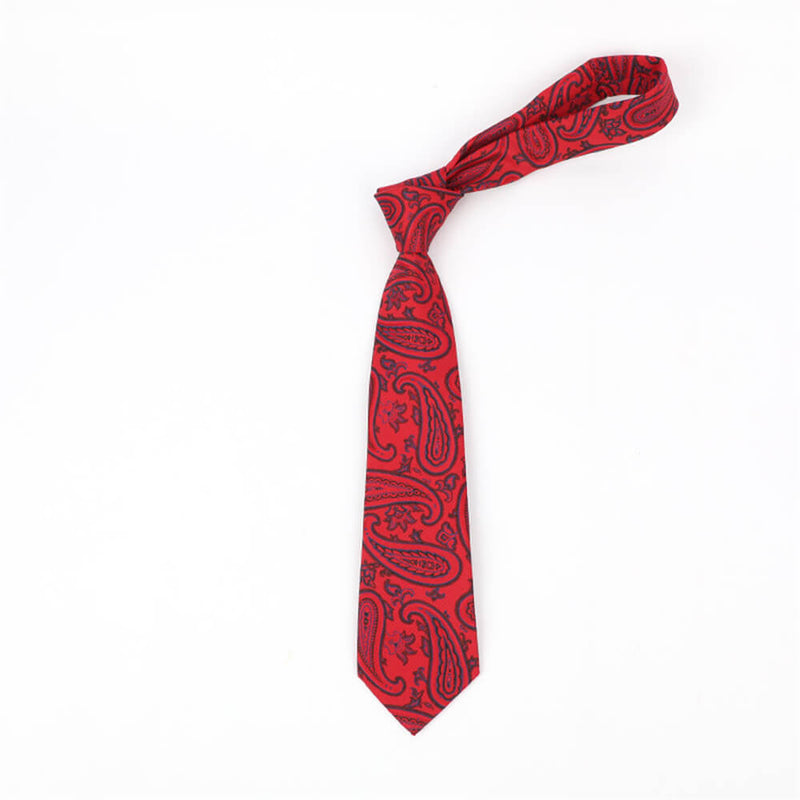 Cashew Pattern Print Polyester Tie