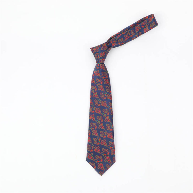Cashew Pattern Print Polyester Tie