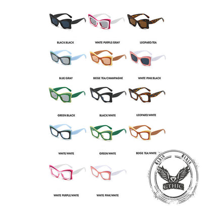 Cat-eye Uv Protection Pc Sunglasses