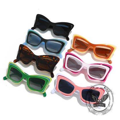 Cat-eye Uv Protection Pc Sunglasses