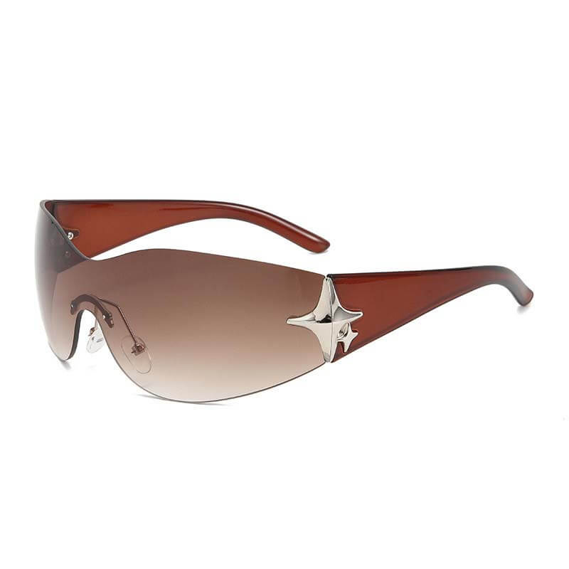 Fashionable Star Design Frameless Pc Sunglasses