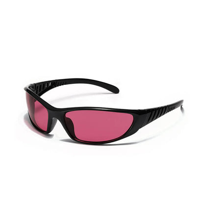 Fashionable Y2k Colorful Hollow Uv-proof Pc Sunglasses