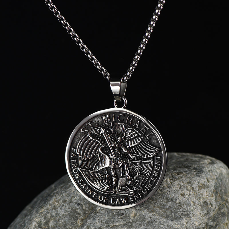 The Archangel St. Michael Medal Necklace for
