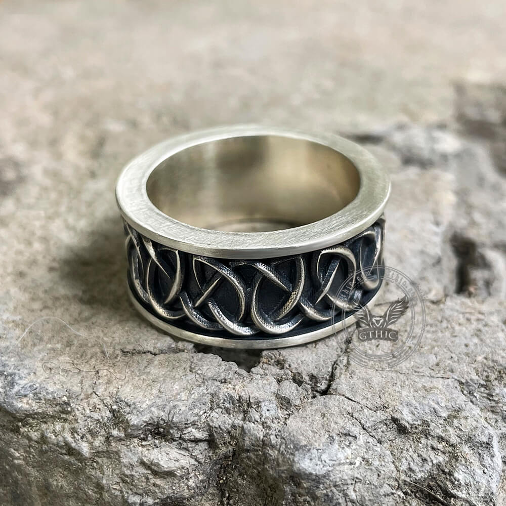 Fenris-wolf Sterling Silver Viking Ring