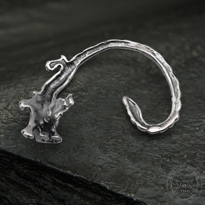 Ferocious Wolf Stainless Steel Stud Earrings