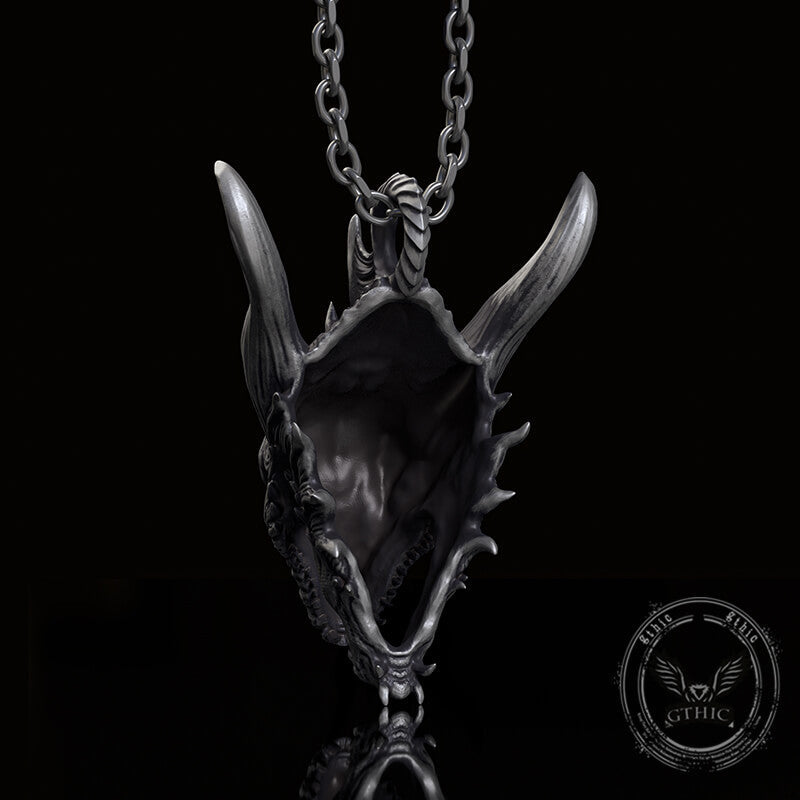 Fierce Dinosaur Head Sterling Silver Jewelry Set