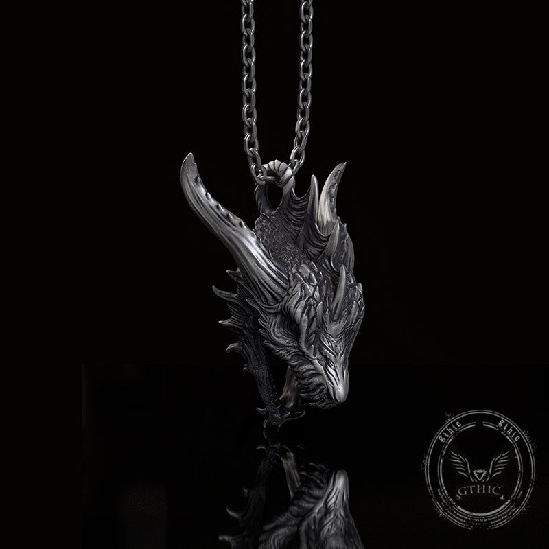 Fierce Dinosaur Head Sterling Silver Jewelry Set