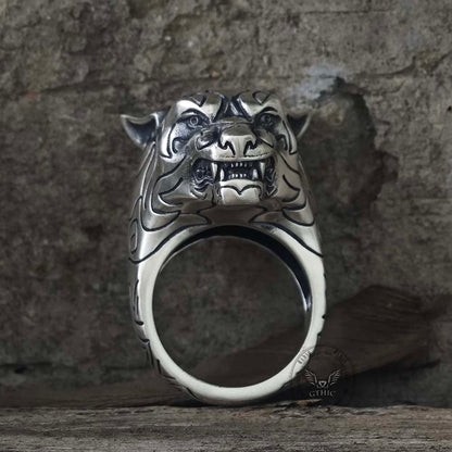 Fierce Panther Sterling Silver Animal Ring