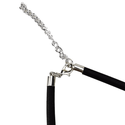 Fish Bone Pendant Necklaces / Gothic Long Necklace / Handmade Rubber Accessories