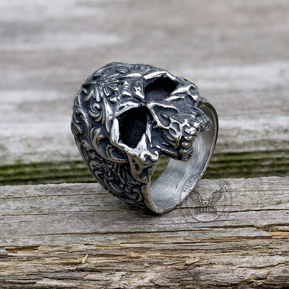 Pattern Skull Head Stainless Steel Ring