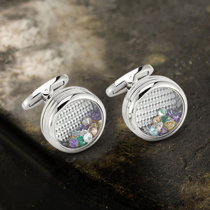 Gentleman Zircon Brass Cufflinks