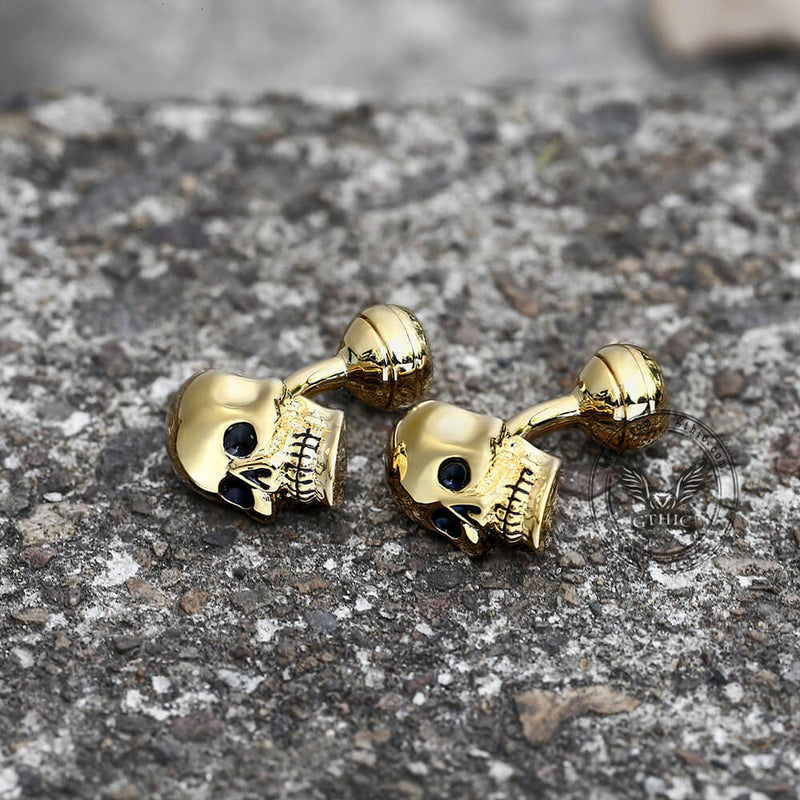 Ghost Brass Skull Cufflinks