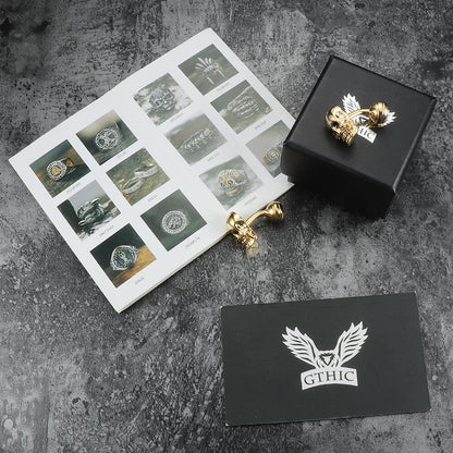Ghost Brass Skull Cufflinks