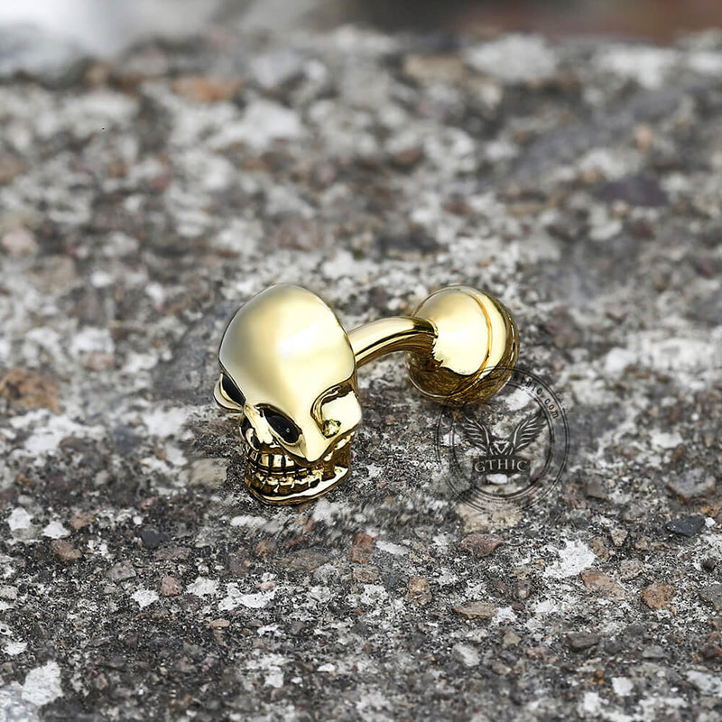 Ghost Brass Skull Cufflinks
