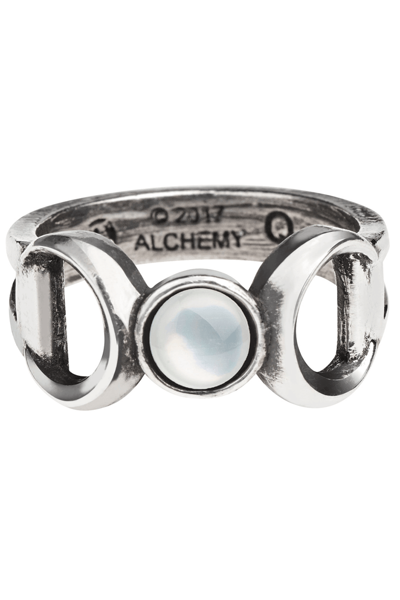 Goddess Ring With Mother of Pearl and Austrian Crystals