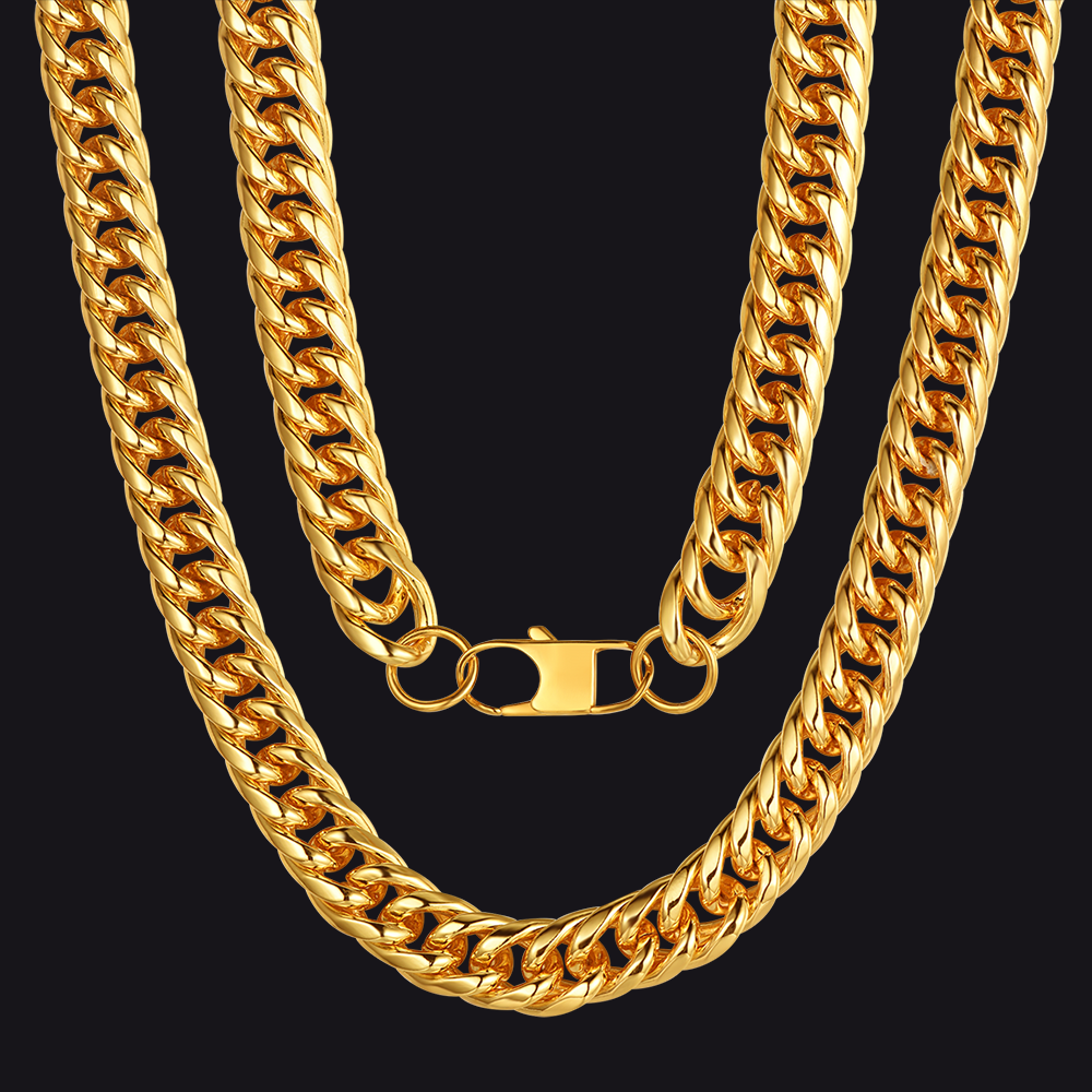 Thick Miami Cuban Curb Link Chain Necklace for