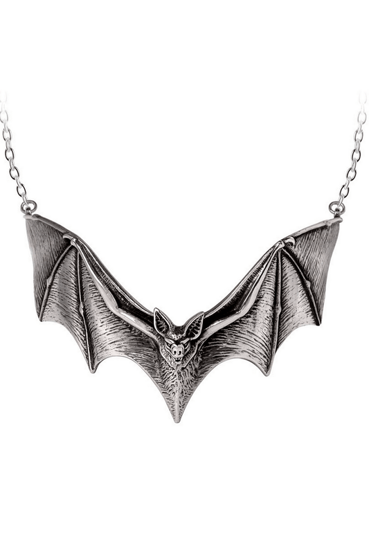 Gothic Handcrafted Pewter Descending Darkness Necklace