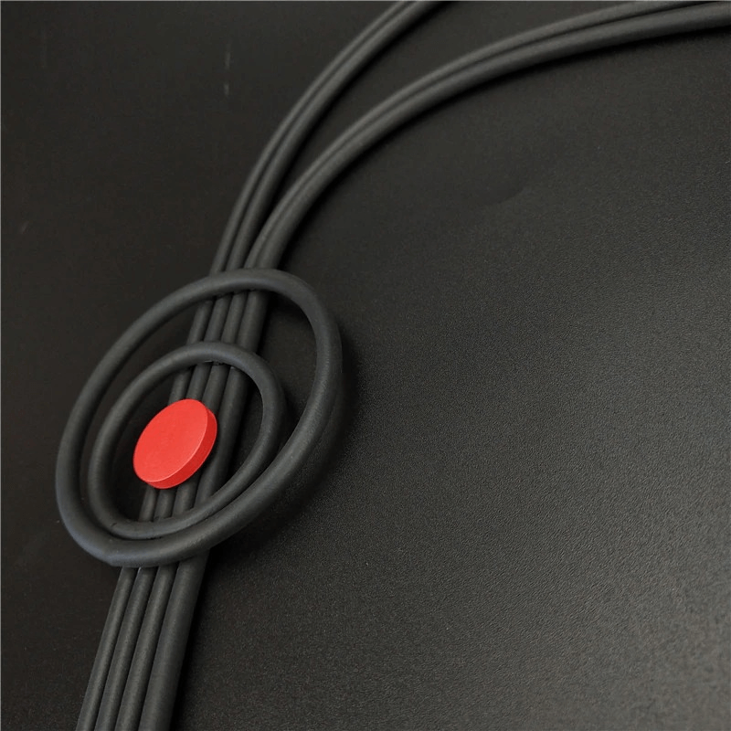 Gothic Long Tassel Necklace for / Handmade Wood Rubber Accessories
