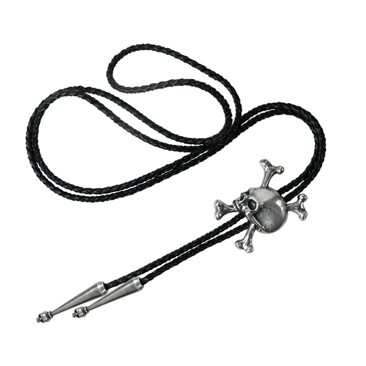 Gothic Unforgiven Skull Pendant With Crossbones