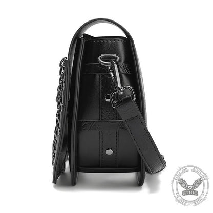 Gothic Bat Eye Pu Leather Punk Crossbody Bag