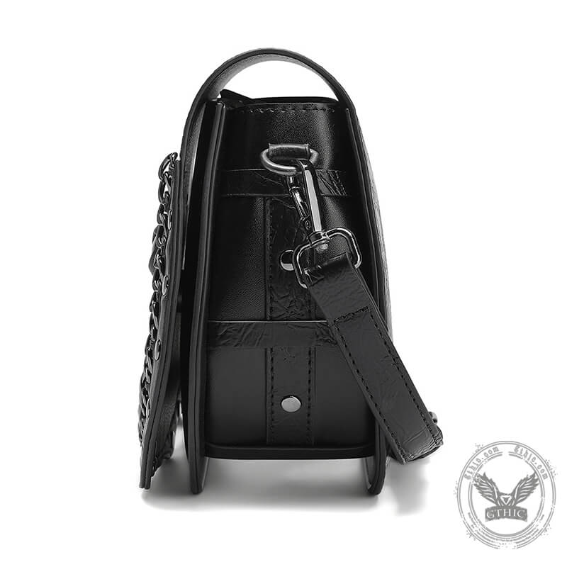 Gothic Bat Eye Pu Leather Punk Crossbody Bag