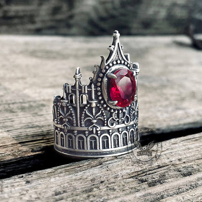 Gothic Castle Sterling Silver Ring