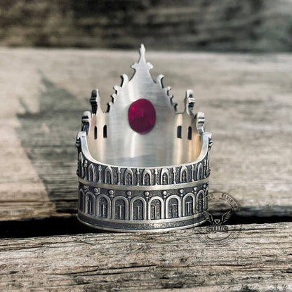 Gothic Castle Sterling Silver Ring