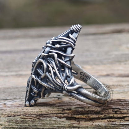 Gothic Skeleton Treasure Sterling Silver Ring