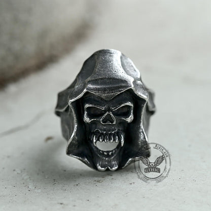Gothic the Death Skull Stainless Steel Ring