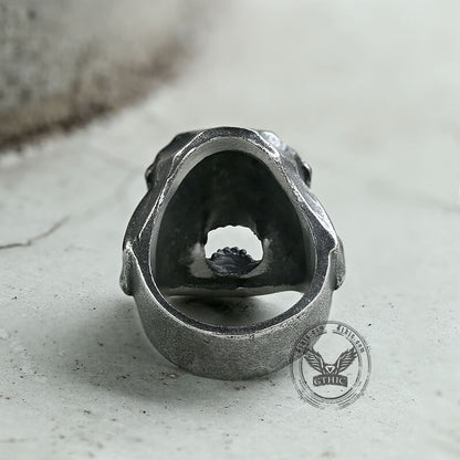 Gothic the Death Skull Stainless Steel Ring