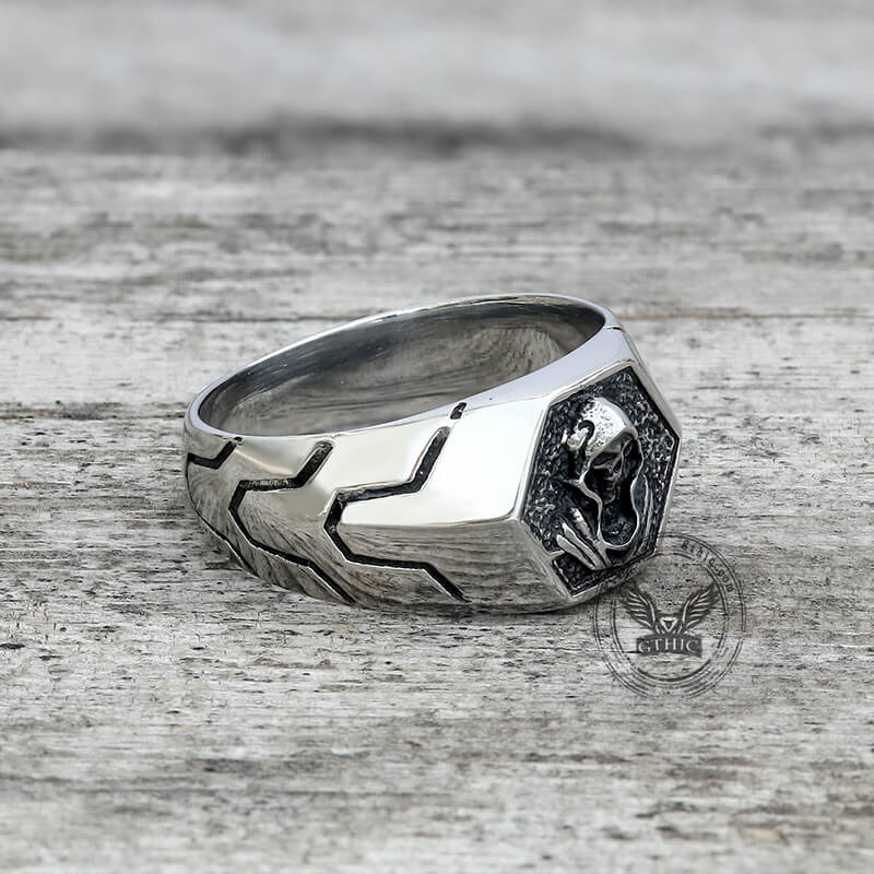 Grim Reaper Skull Stainless Steel ’s Ring