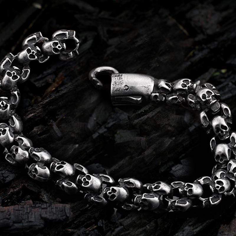Stainless Steel Skull Bracelet