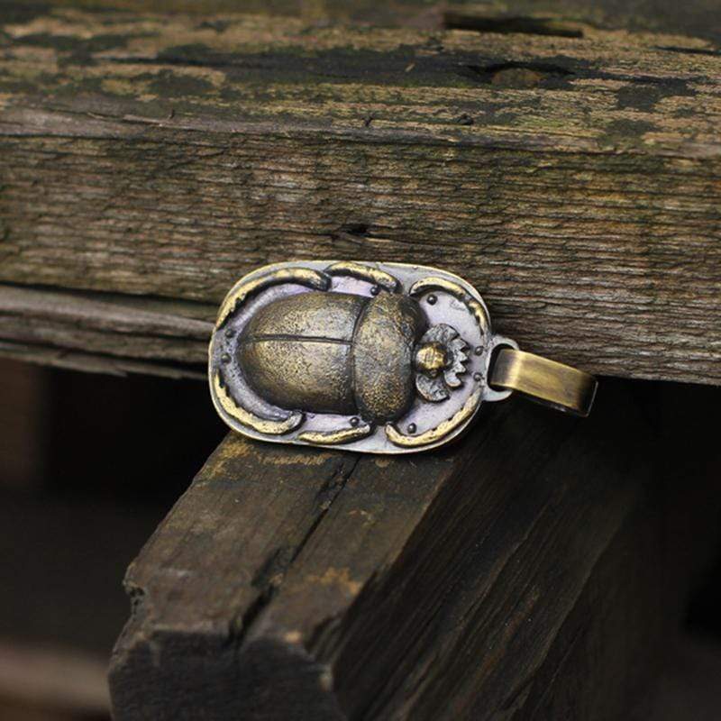 Beetle Brass Pendant