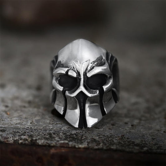 Gthic Sparta Stainless Steel Skull Ring